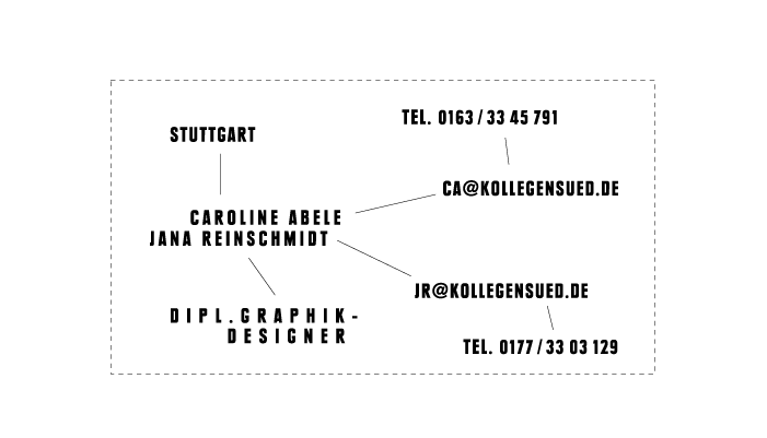 - - - Kollegens&uuml;d: Caroline Abele + Jana Reinschmidt - - - 